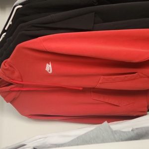 Red nike hoodie